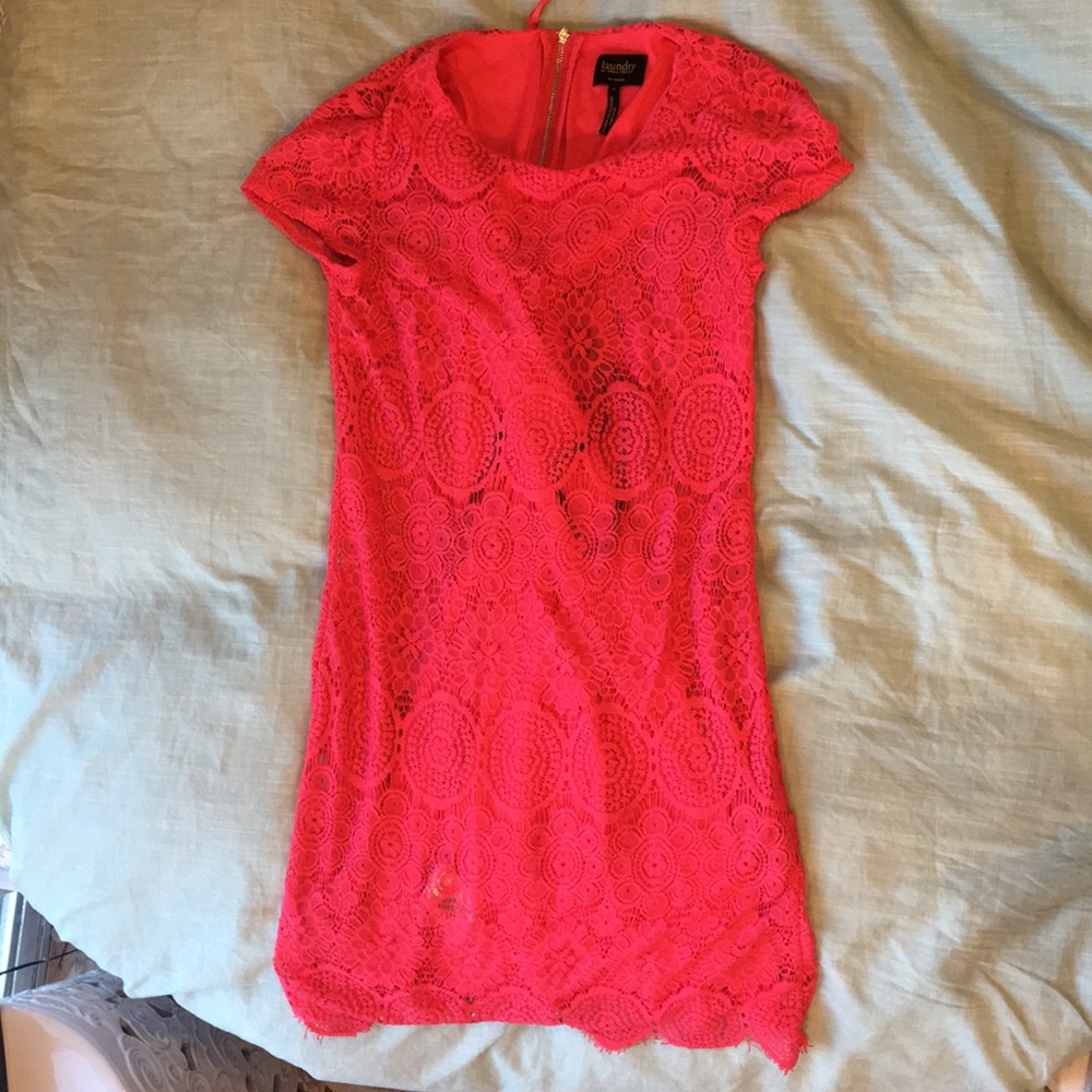 Red cocktail dress